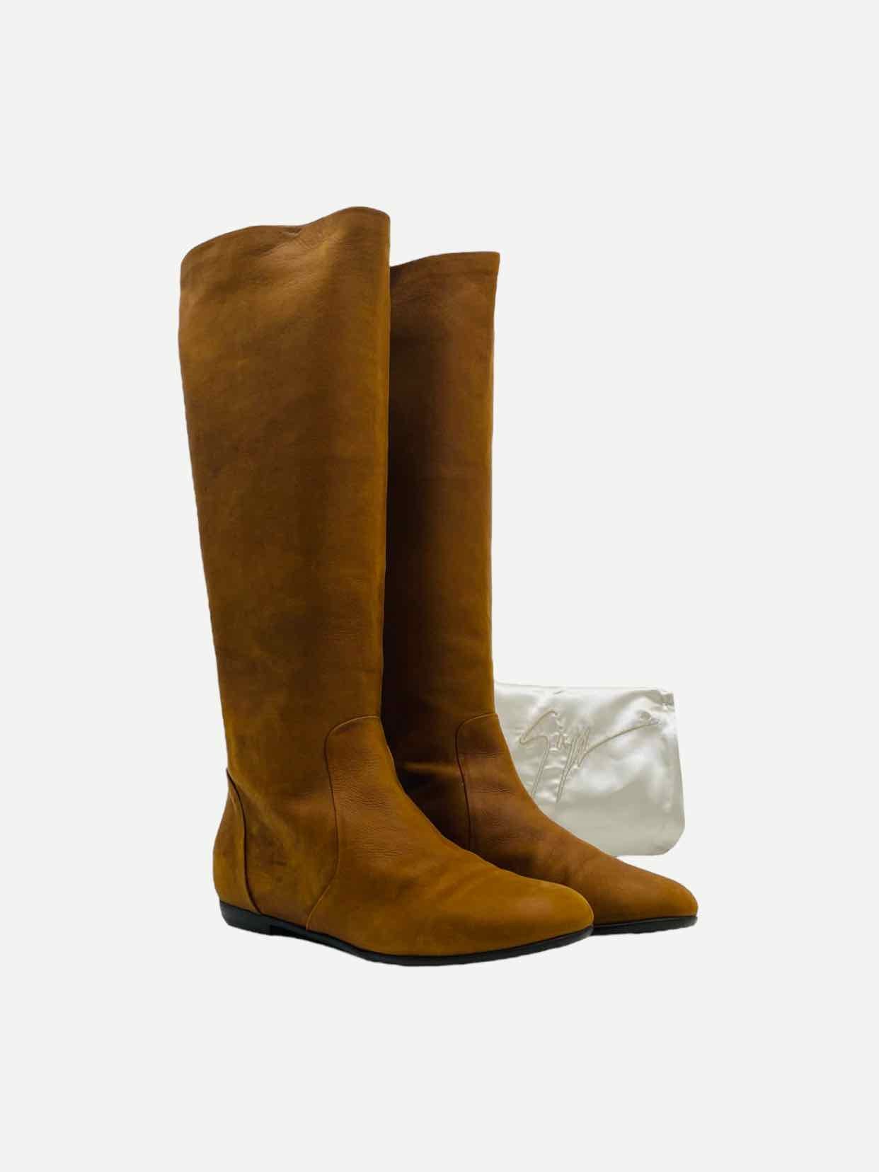 GIUSEPPE ZANOTTI Brown Size EU 36.5 Knee High Boots