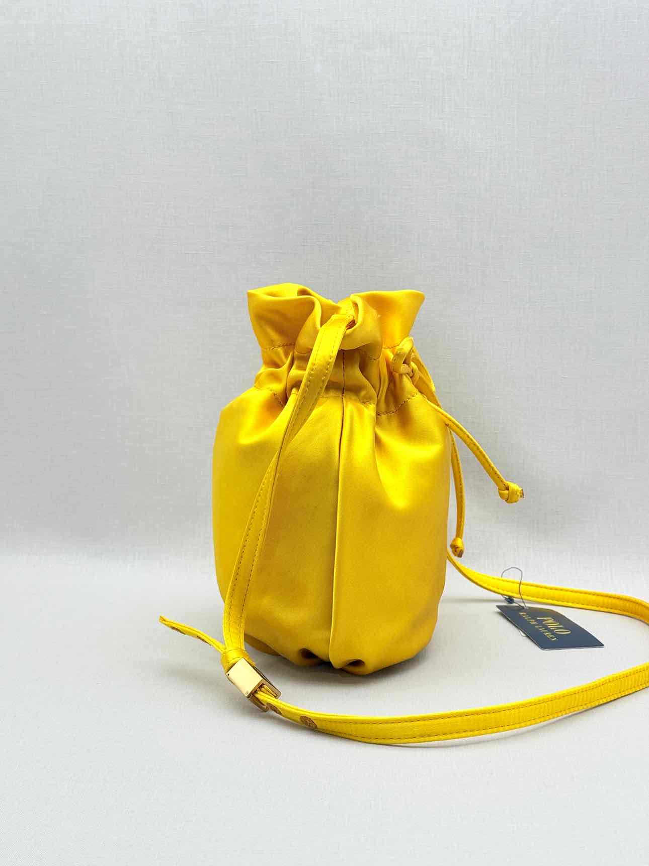 POLO RALPH LAUREN Big Pony Yellow Bucket Bag
