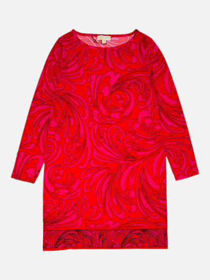 MICHAEL MICHAEL KORS Pink & Red Size XLarge Short Dress