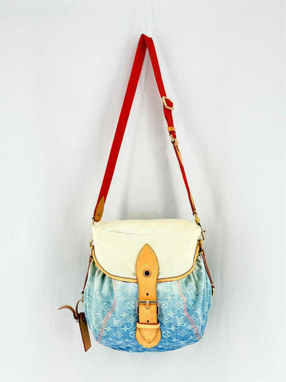 LOUIS VUITTON Blue Multicolor Monogram Shoulder Bag