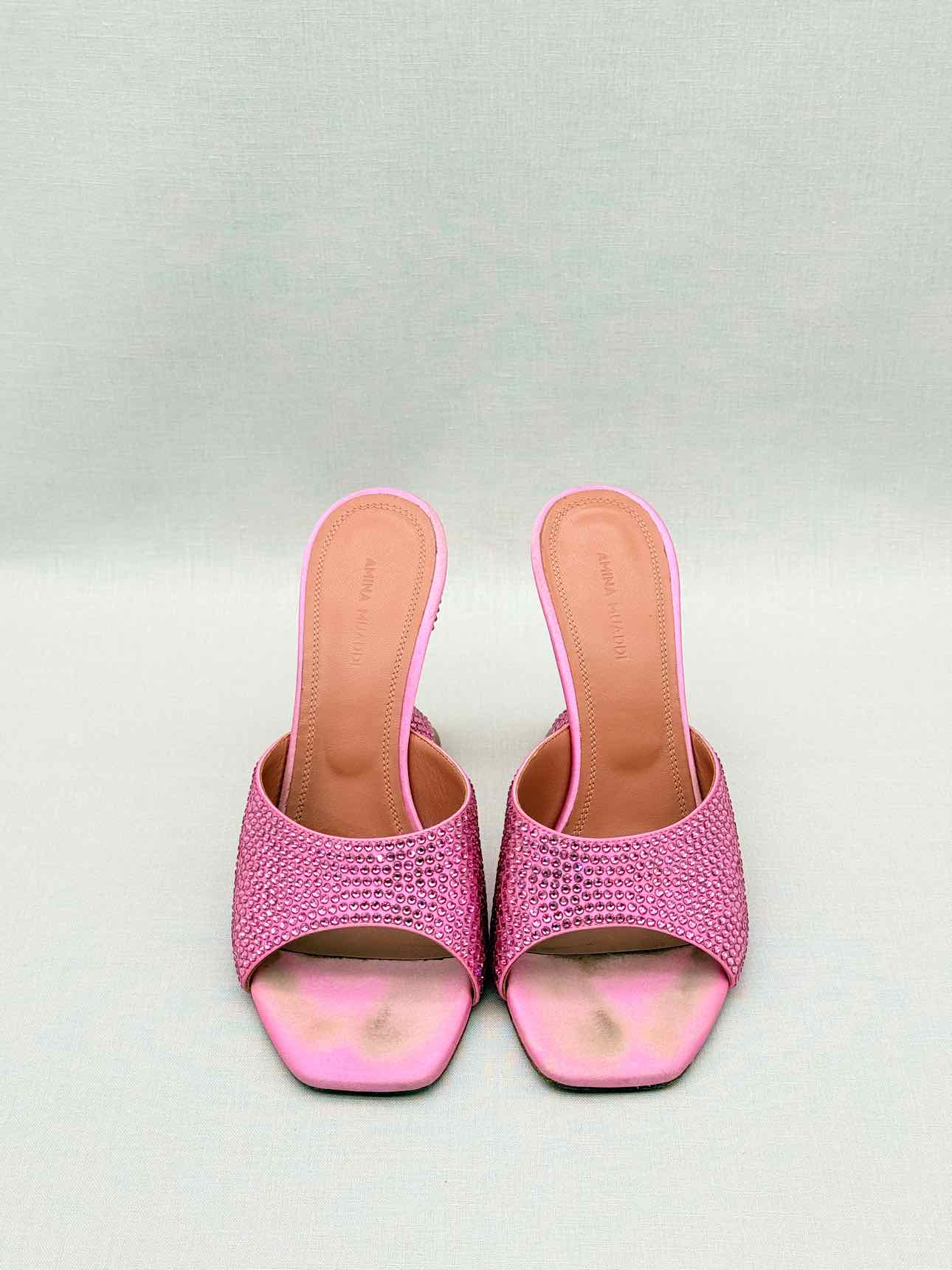 AMINA MUADDI Lupita Pink Size EU 38 Mules
