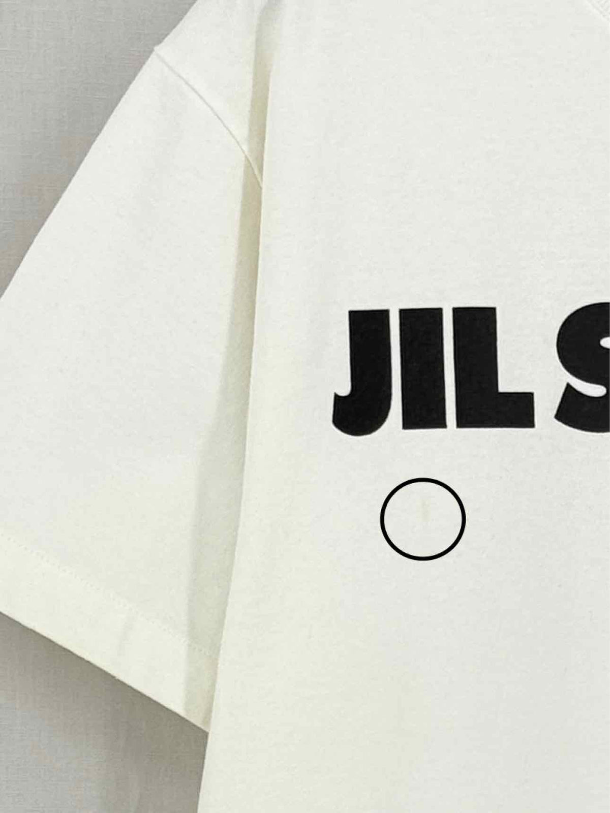 JIL SANDER White Logo Size XSmall T-shirt