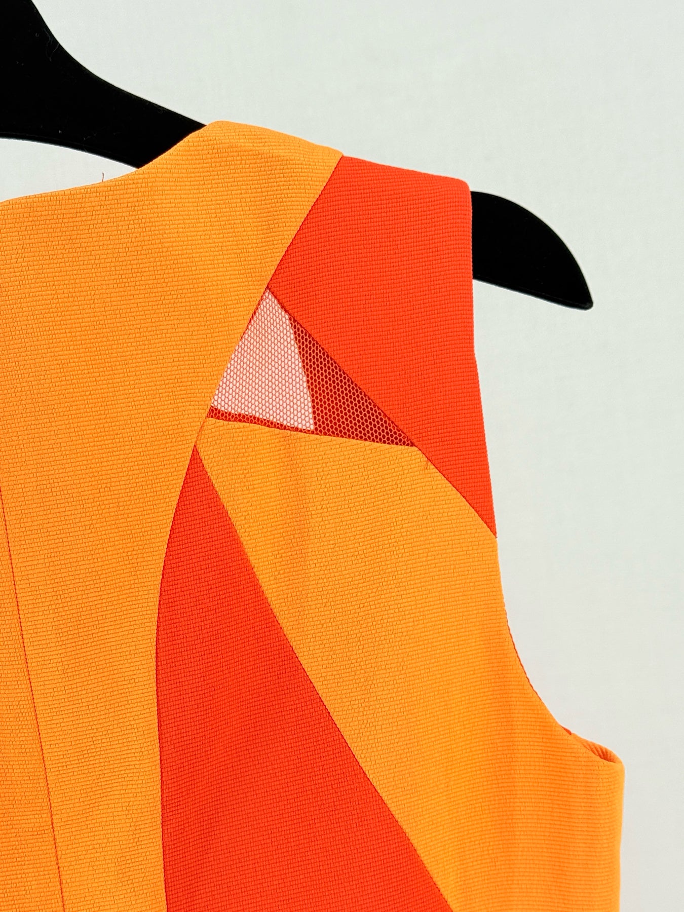 KAREN MILLEN Orange Size US 6 Knee Length Dress