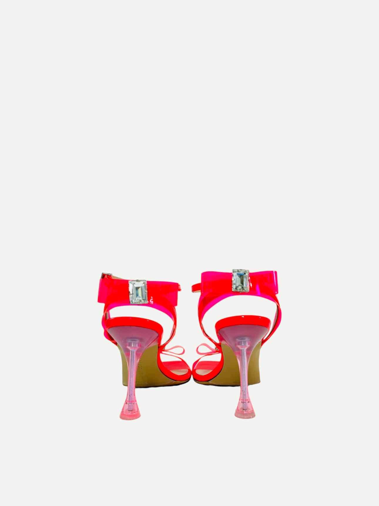 MACH & MACH French Bow Pink Heeled Sandals 39