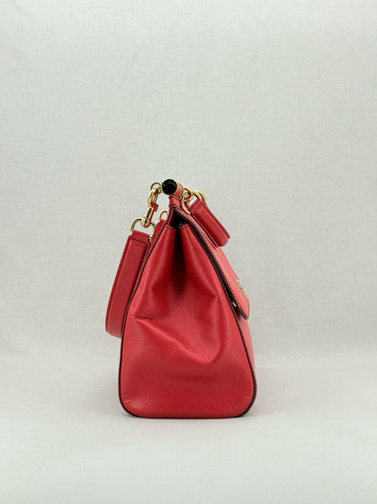 DOLCE & GABBANA Miss Sicily Red Top Handle