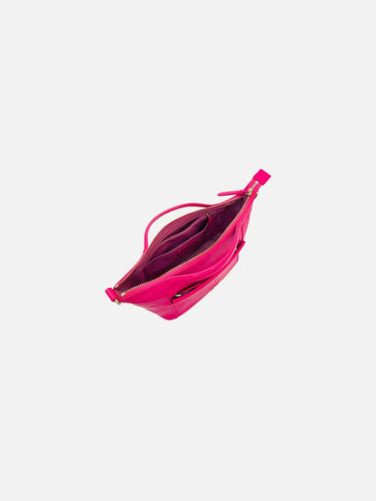 COLE HAAN Zip Detail Fuchsia Top Handle