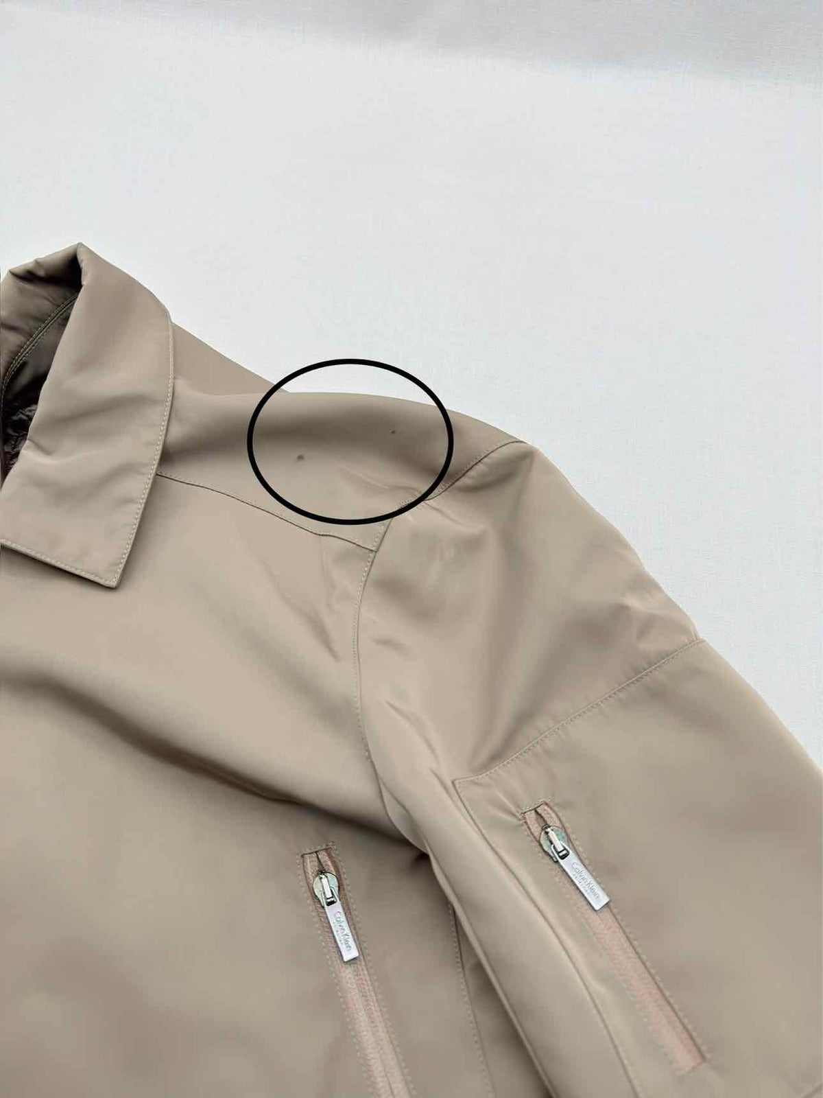 CALVIN KLEIN Zip-up Beige Size US 38 Jacket