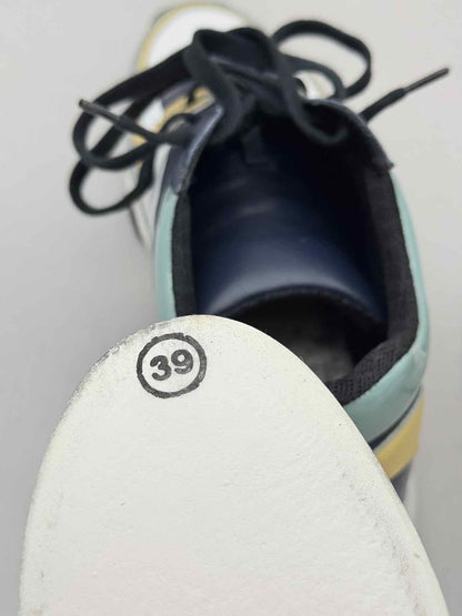 CHANEL White Multicolor Size EU 38.5 Sneakers