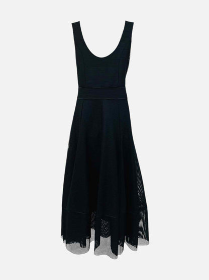 MAJE Sleeveless Black Size Small Midi Dress