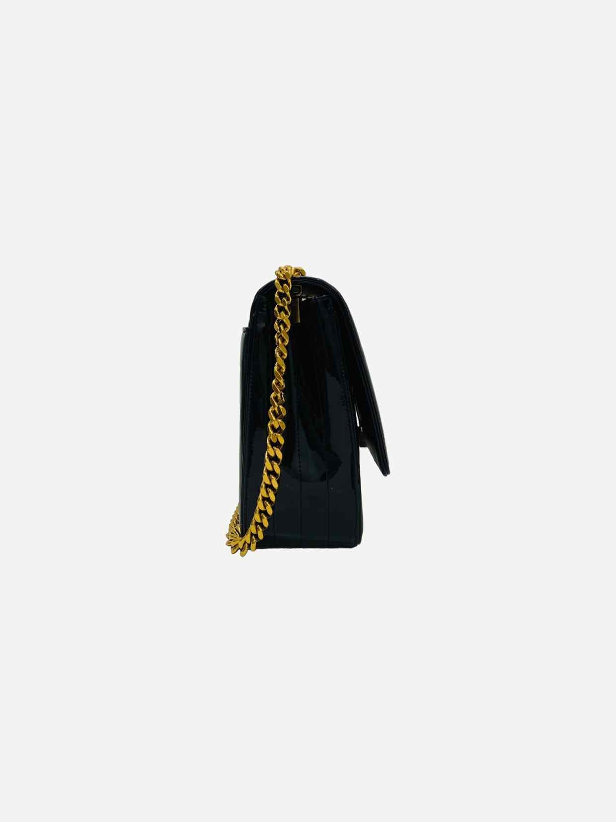 SAINT LAURENT Vicky Black Shoulder Bag