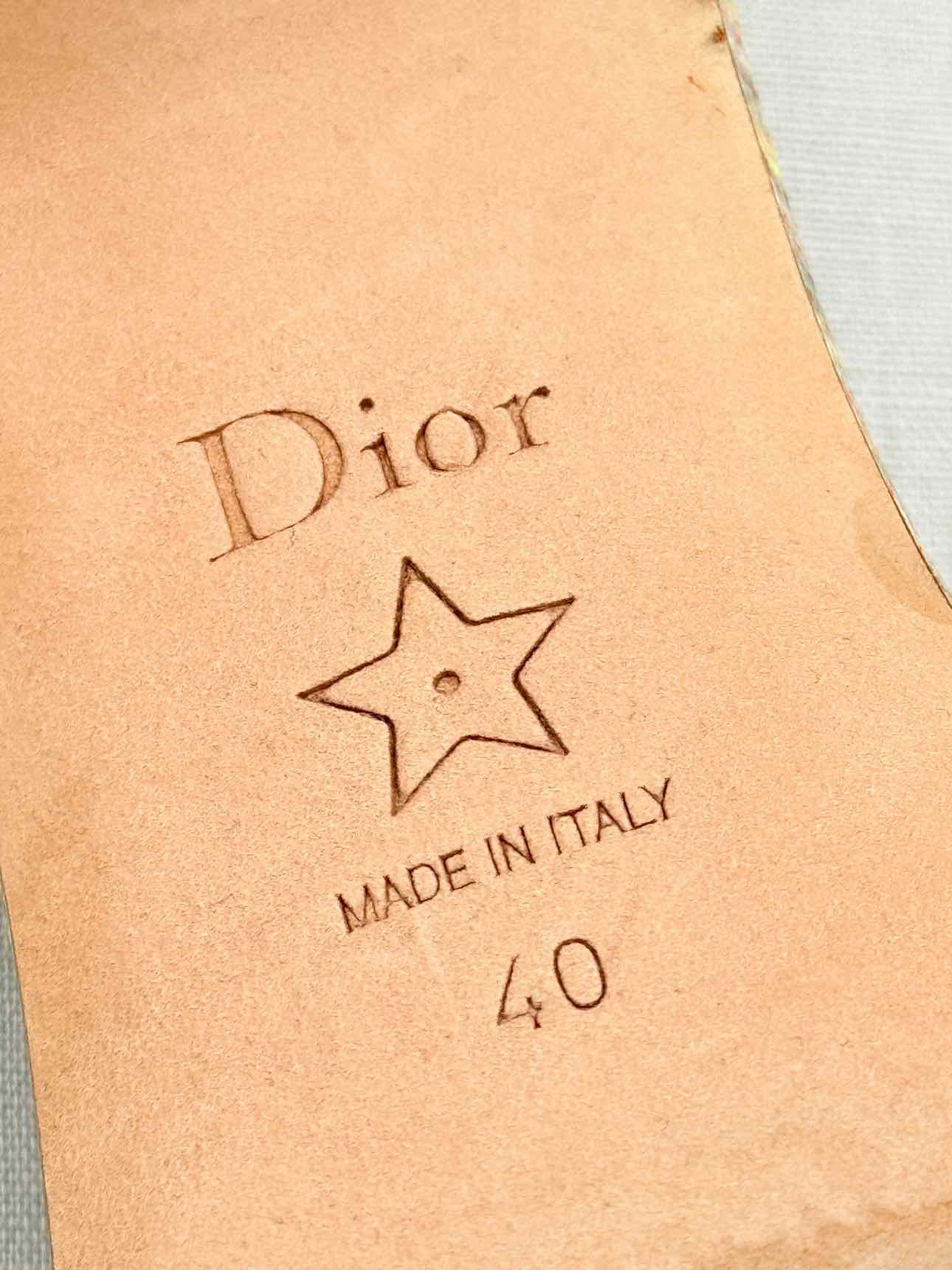 DIOR Dway Gold Multicolor Size EU 40 Heeled Sandals
