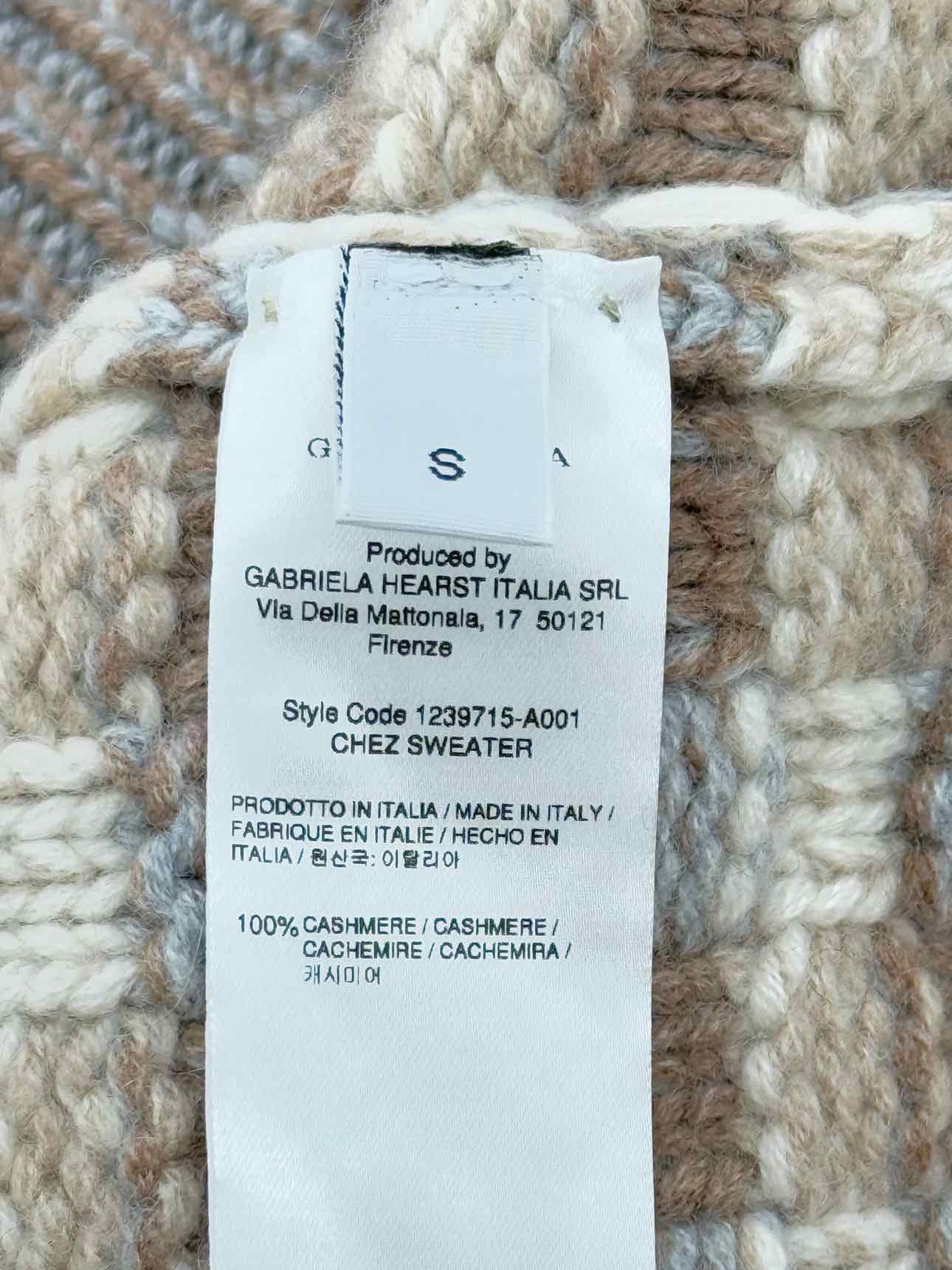 GABRIELA HEARST Brown Multicolor Size Small Sweater