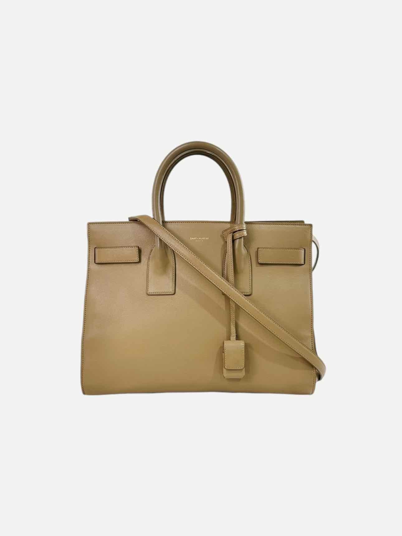 YVES SAINT LAURENT Beige Top Handle