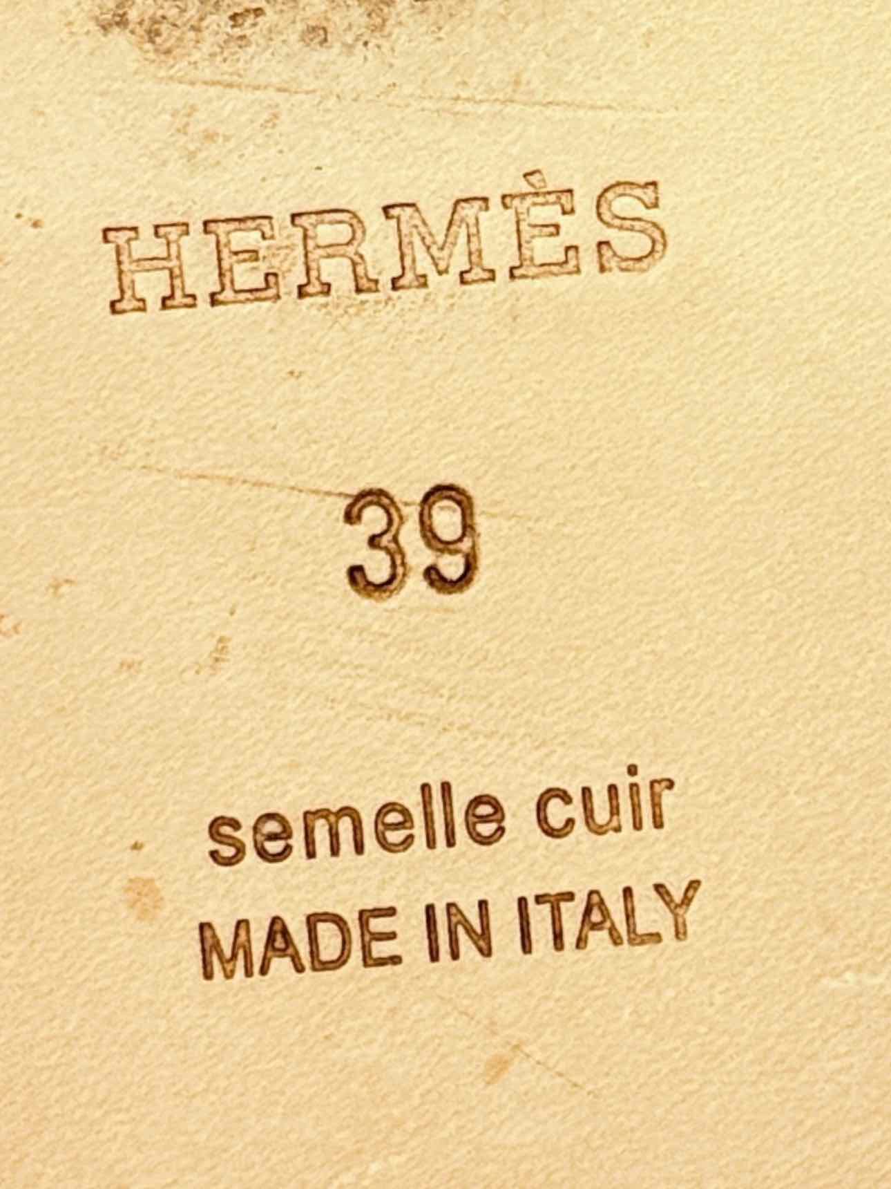 HERMES ORAN Blue Size EU 39 Sandals