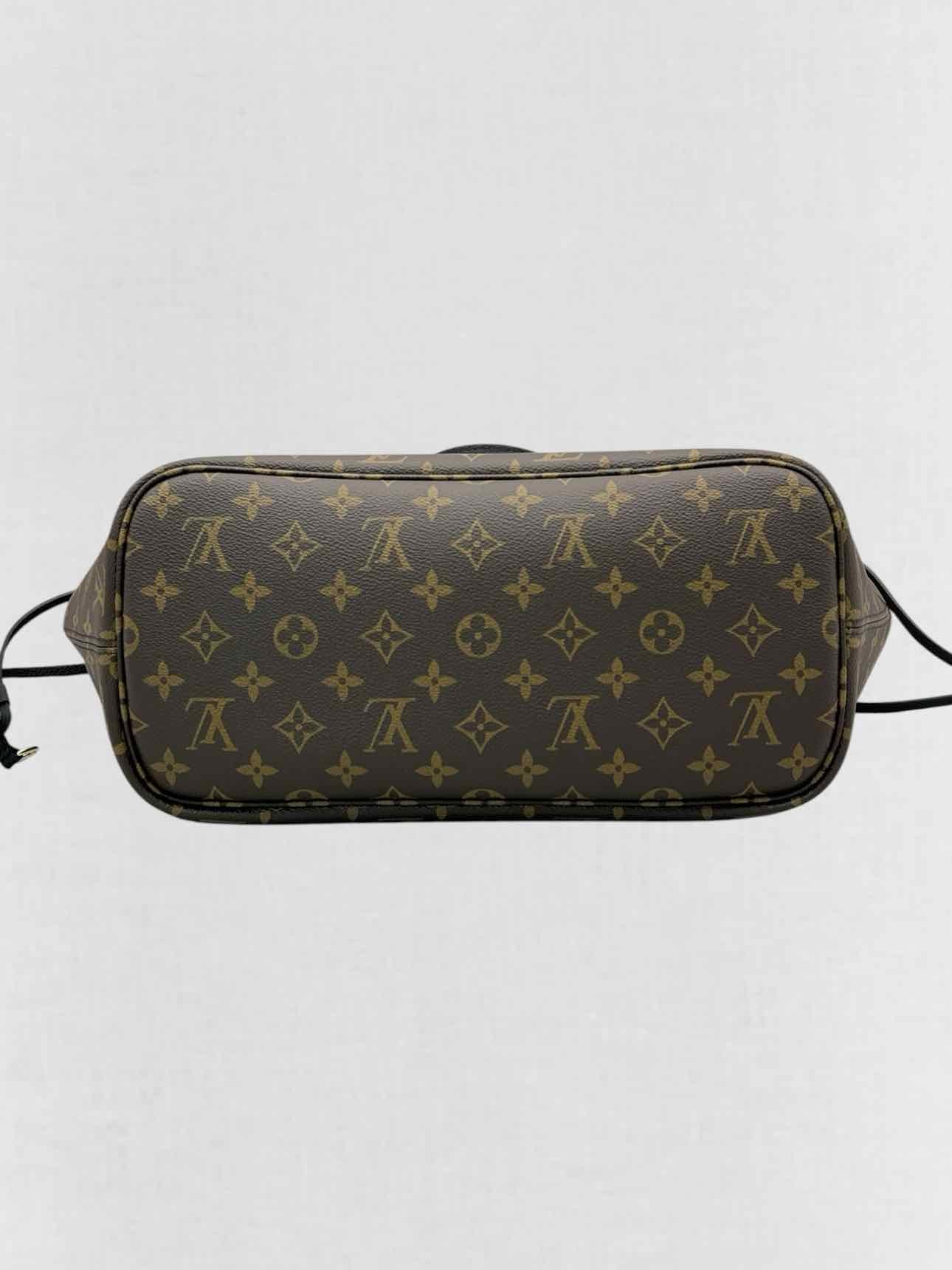 LOUIS VUITTON Brown & Black Monogram Tote Bag
