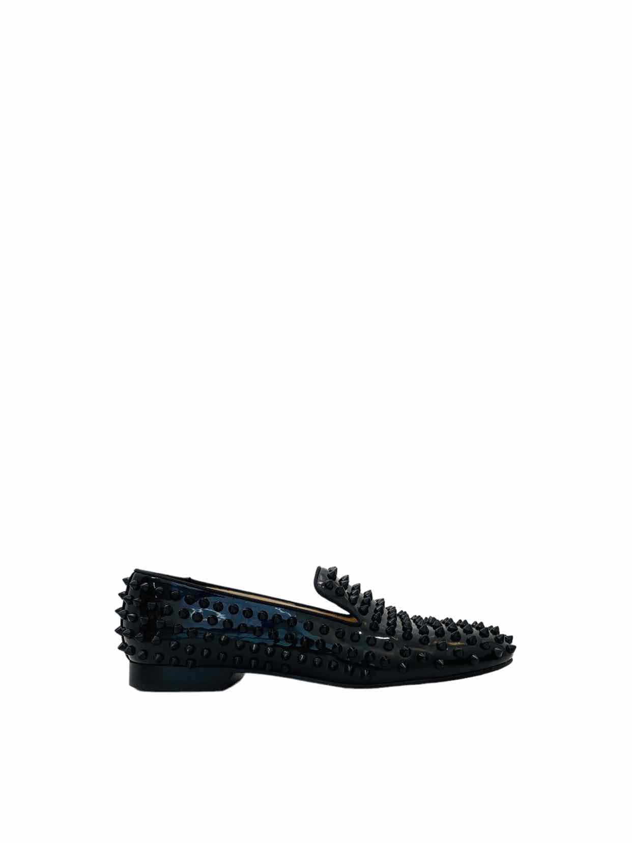 CHRISTIAN LOUBOUTIN Black Smoking Slippers