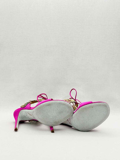 RENE CAOVILLA Pink Size EU 40 Heeled Sandals