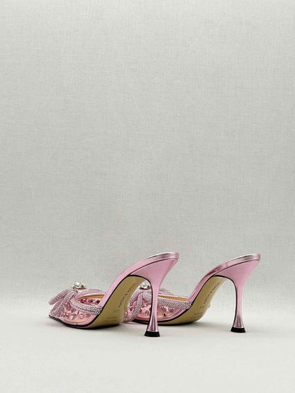 MACH & MACH Double Bow Pink Size EU 36.5 Mules