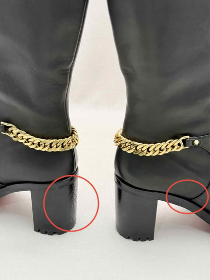 CHRISTIAN LOUBOUTIN Black Size EU 39 Knee High Boots