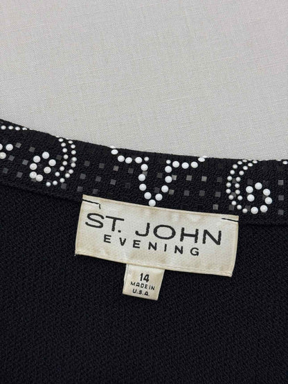 ST. JOHN Evening Black Size US 14 Outfit Set