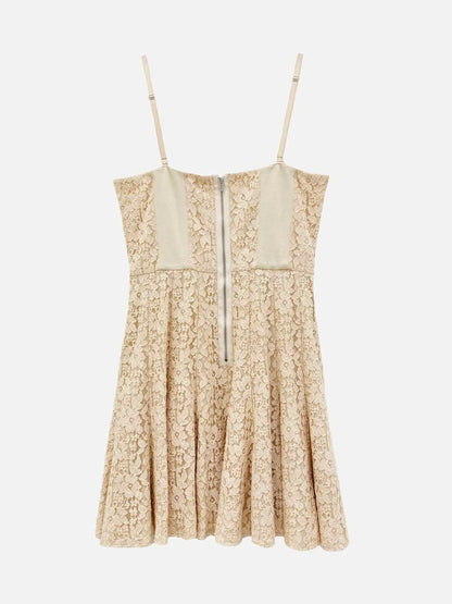 BCBG MAXAZRIA Mini Beige Mini Dress