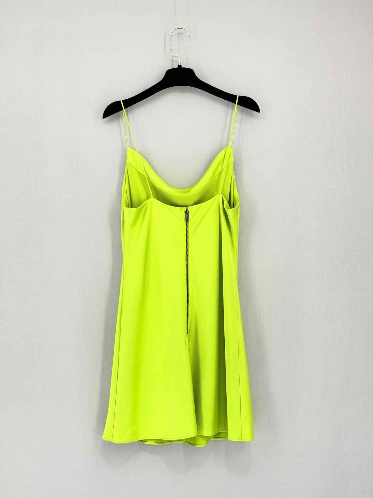 ALICE + OLIVIA Lime Green Size US 10 Short Dress