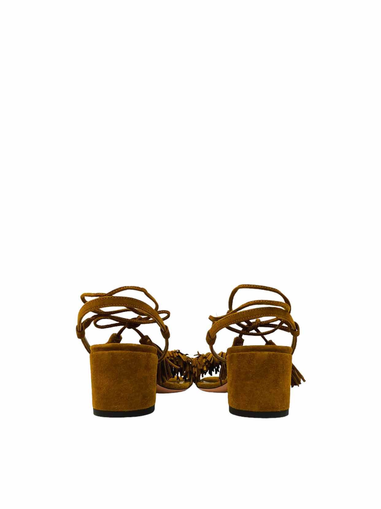 AQUAZZURA Wild Thing Brown Heeled Sandals