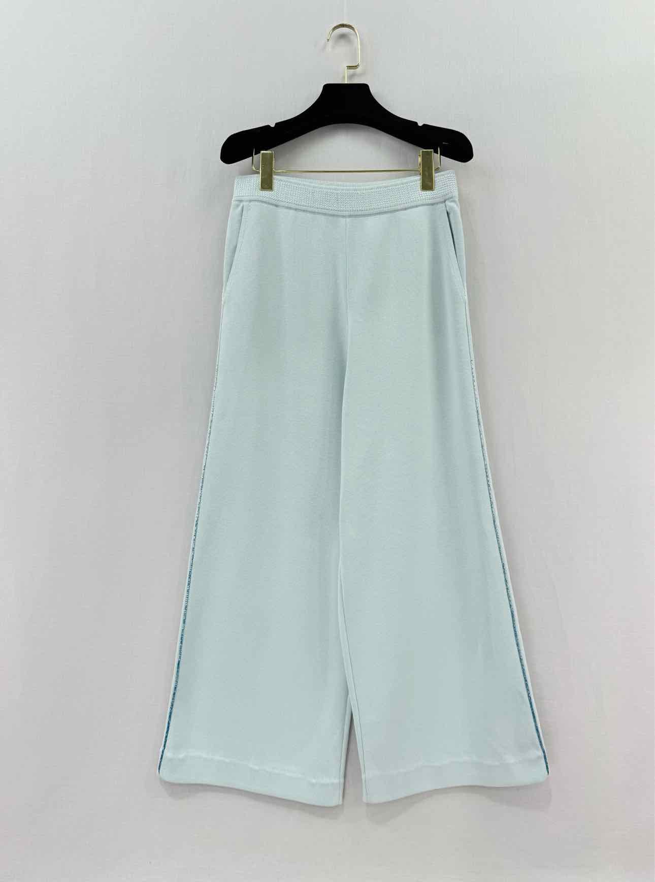 LORO PIANA Knitted Blue Size US 6/8 Top & Pants Outfit