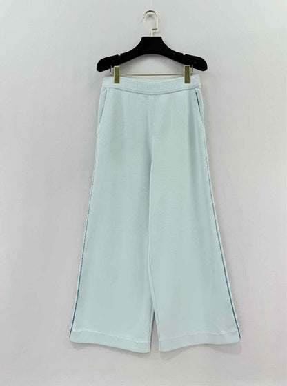 LORO PIANA Knitted Blue Size US 6/8 Top & Pants Outfit