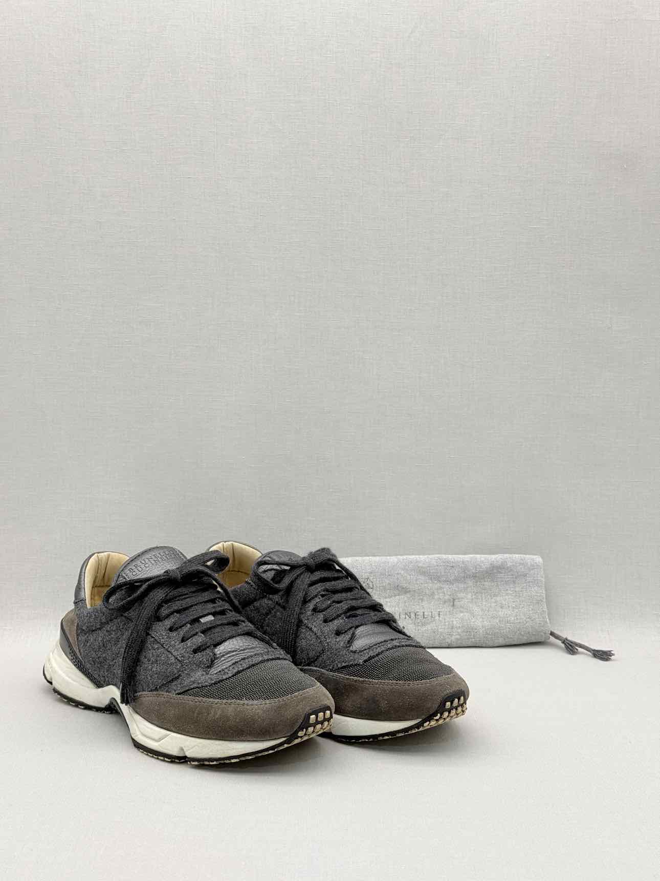BRUNELLO CUCINELLI Grey Size EU 38.5 Sneakers