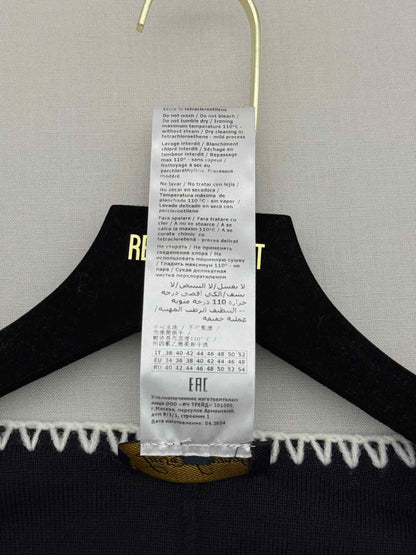 LUISA SPAGNOLI Meglio Black w/ White Size One Size Cape