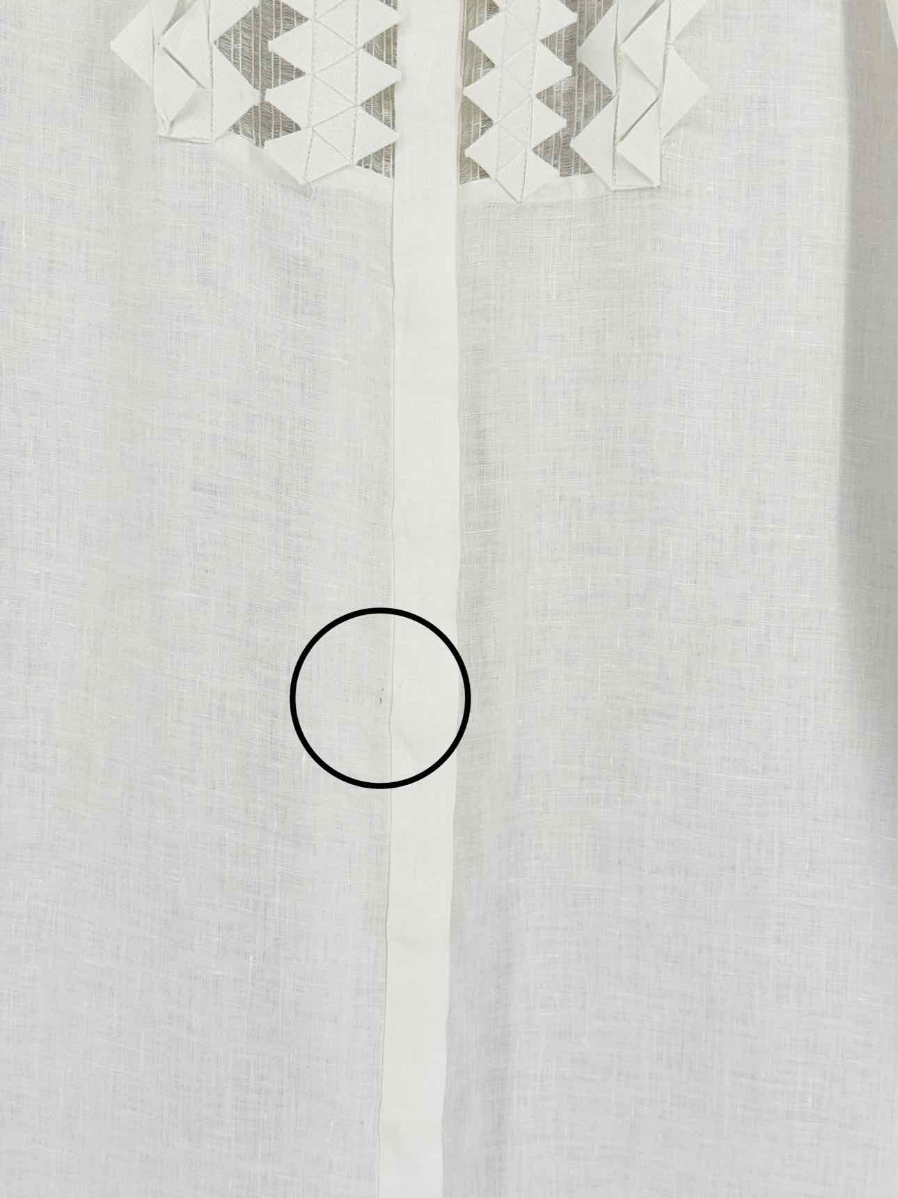 100 % CAPRI Origami White Size XSmall Long Dress