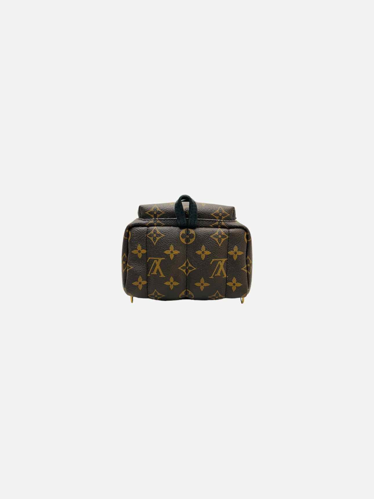 LOUIS VUITTON Palm Springs Black Monogram Backpack