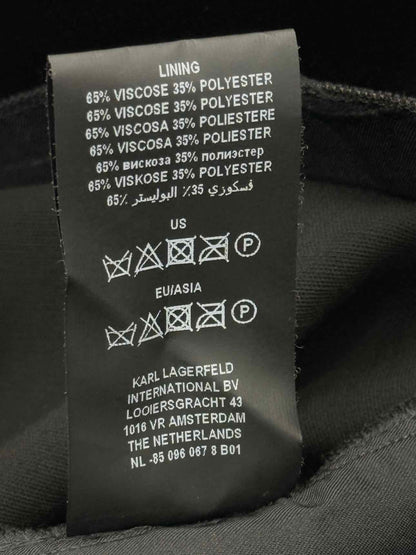 KARL LAGERFELD Tuxedo Black Size US 8 Pants