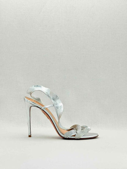 AQUAZZURA Silver Size EU 42 Heeled Sandals