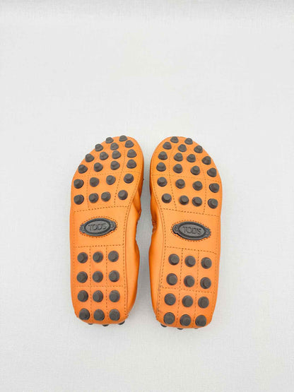 TOD'S Orange Size EU 38.5 Ballet Flats