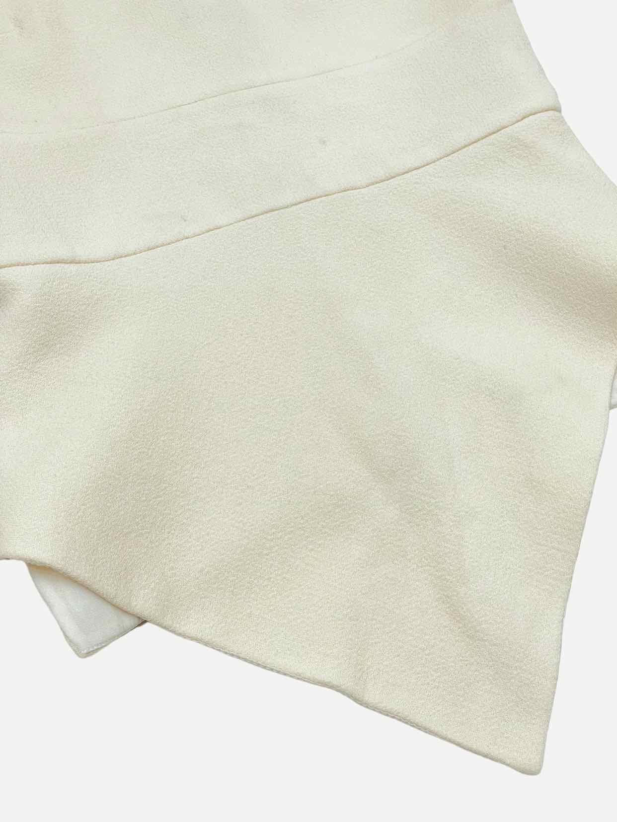 ROLAND MOURET Cream & Black Size Small Top