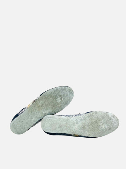 DOLCE & GABBANA Light Blue Monogram Size EU 42 Sneakers