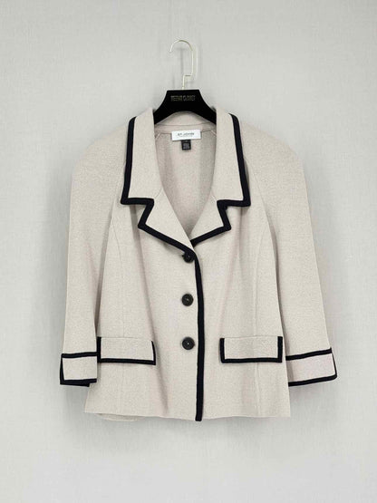 ST. JOHN Collection Beige & Black Size US 16 Outfit Set