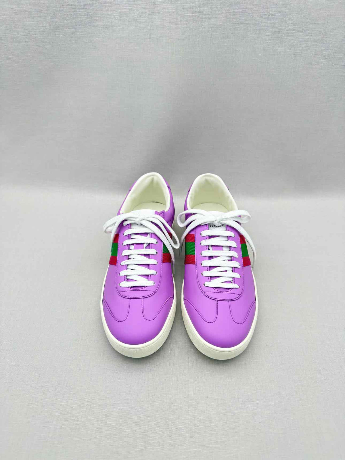 GUCCI G74 Purple Web Stripe Size EU 38 Sneakers