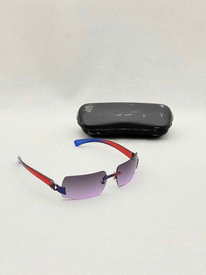 CHANEL Vintage Red & Blue Sunglasses