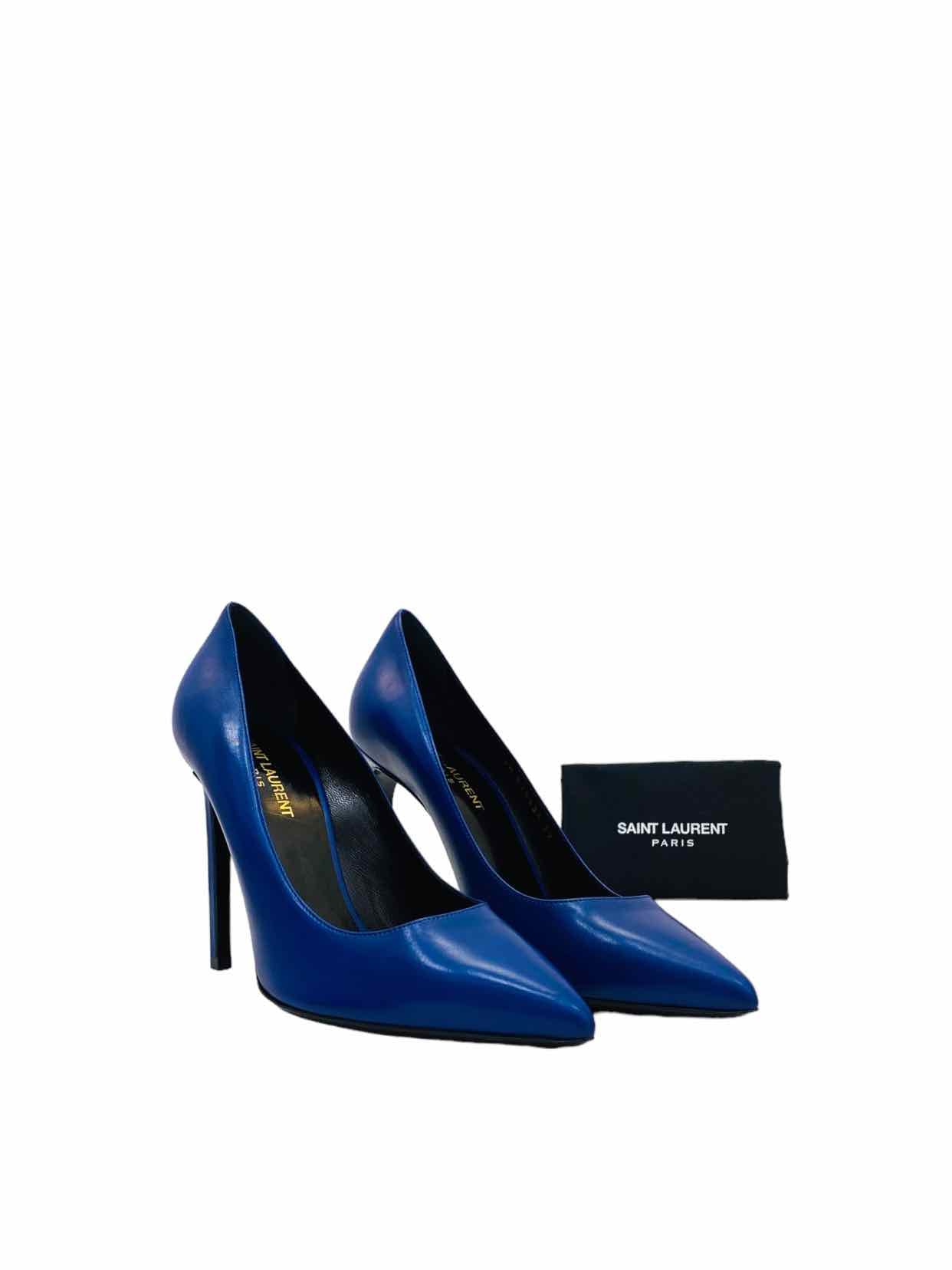 SAINT LAURENT Instinct Blue Pumps 39