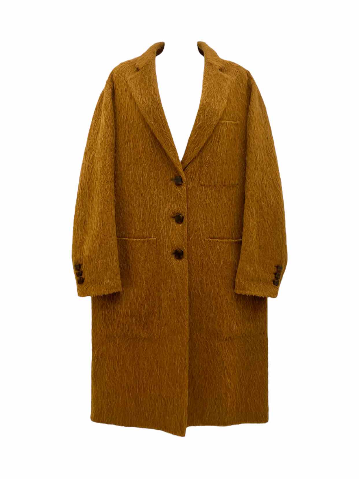 JOSEPH Single-breasted Tan Size US 10 Coat