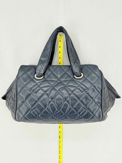 CHANEL Timeless Black Quilted Bowling Bag