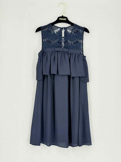 CLAUDIE PIERLOT Navy Blue Size US 0 Short Dress