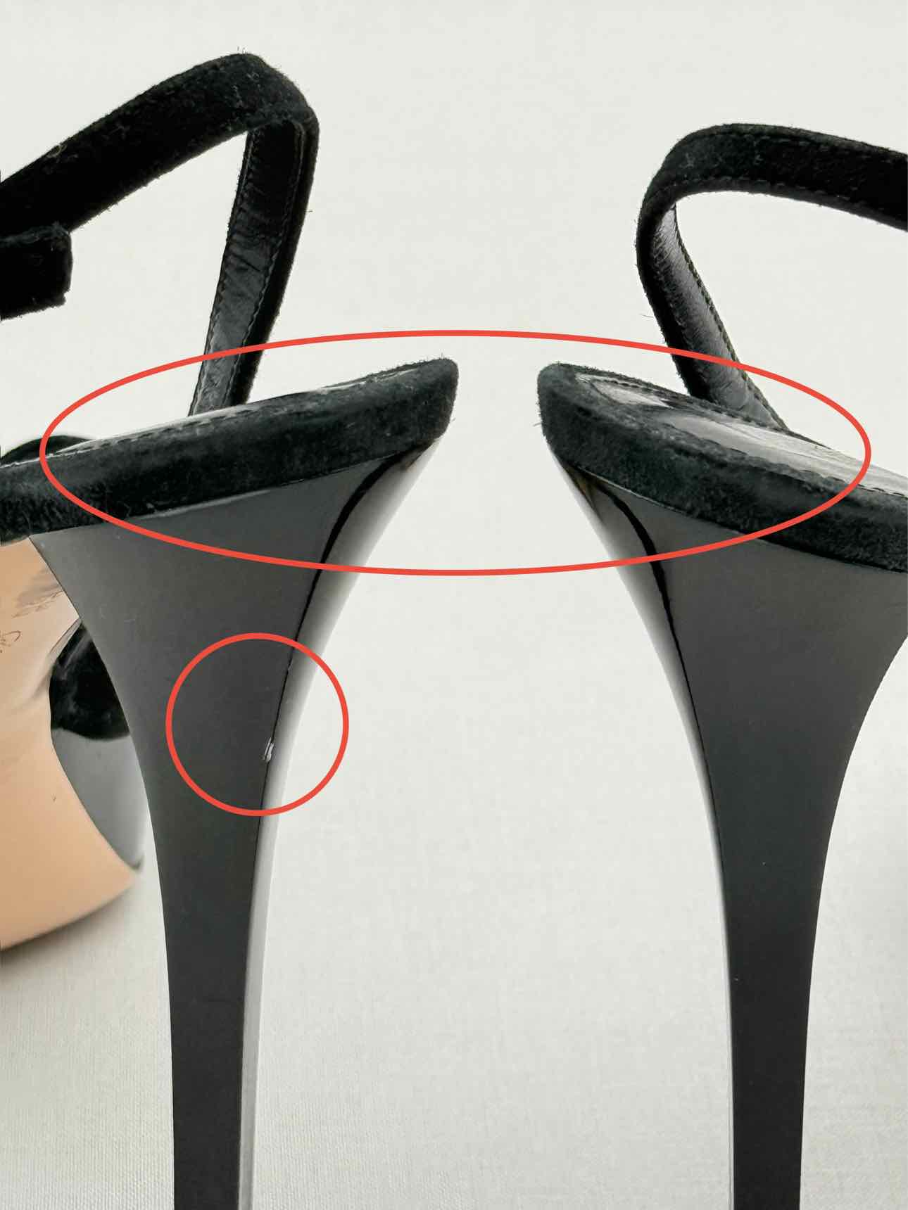 GIANVITO ROSSI Black Rose Size EU 37.5 Slingbacks