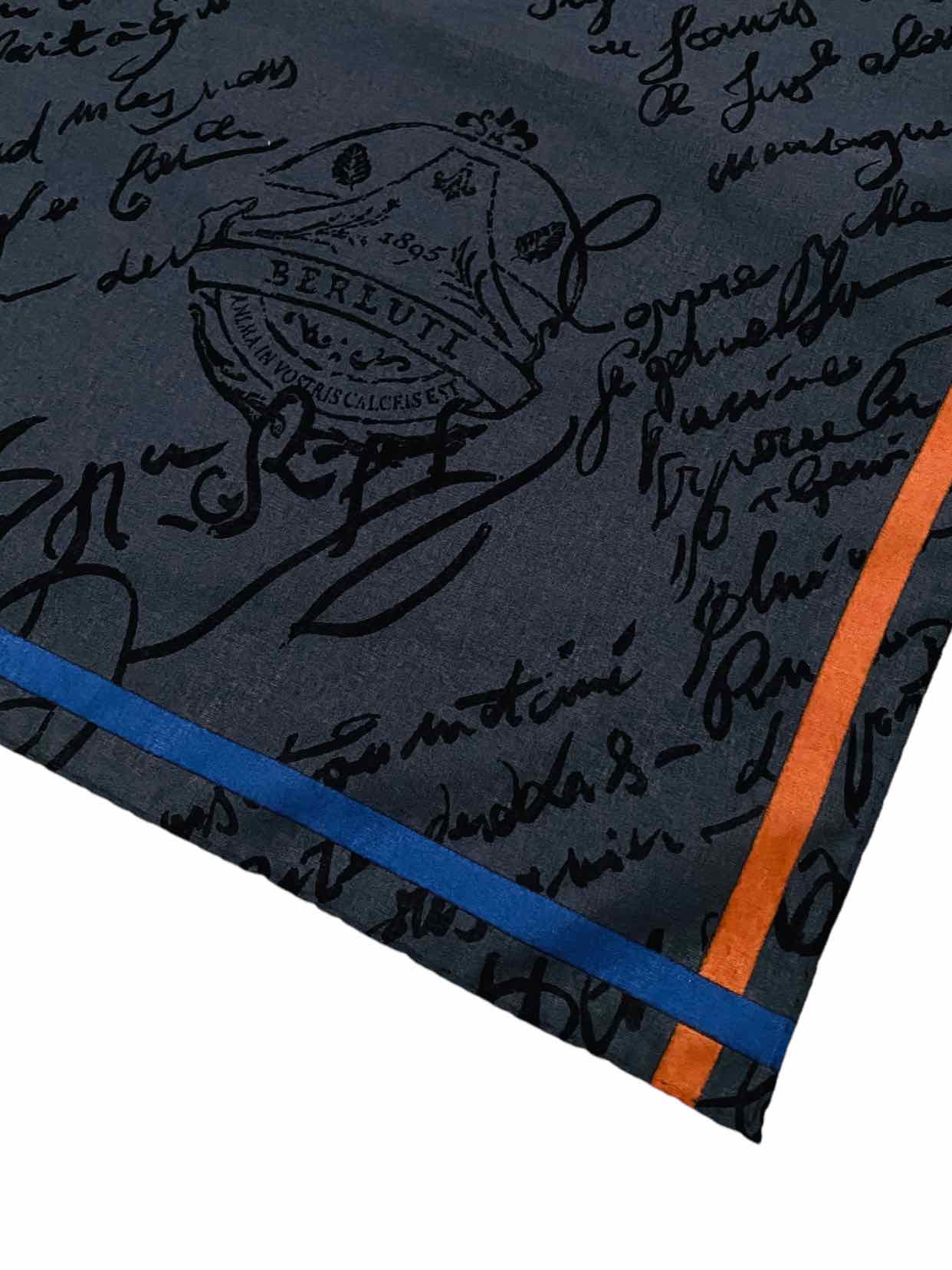 BERLUTI Blue & Grey Handkerchief