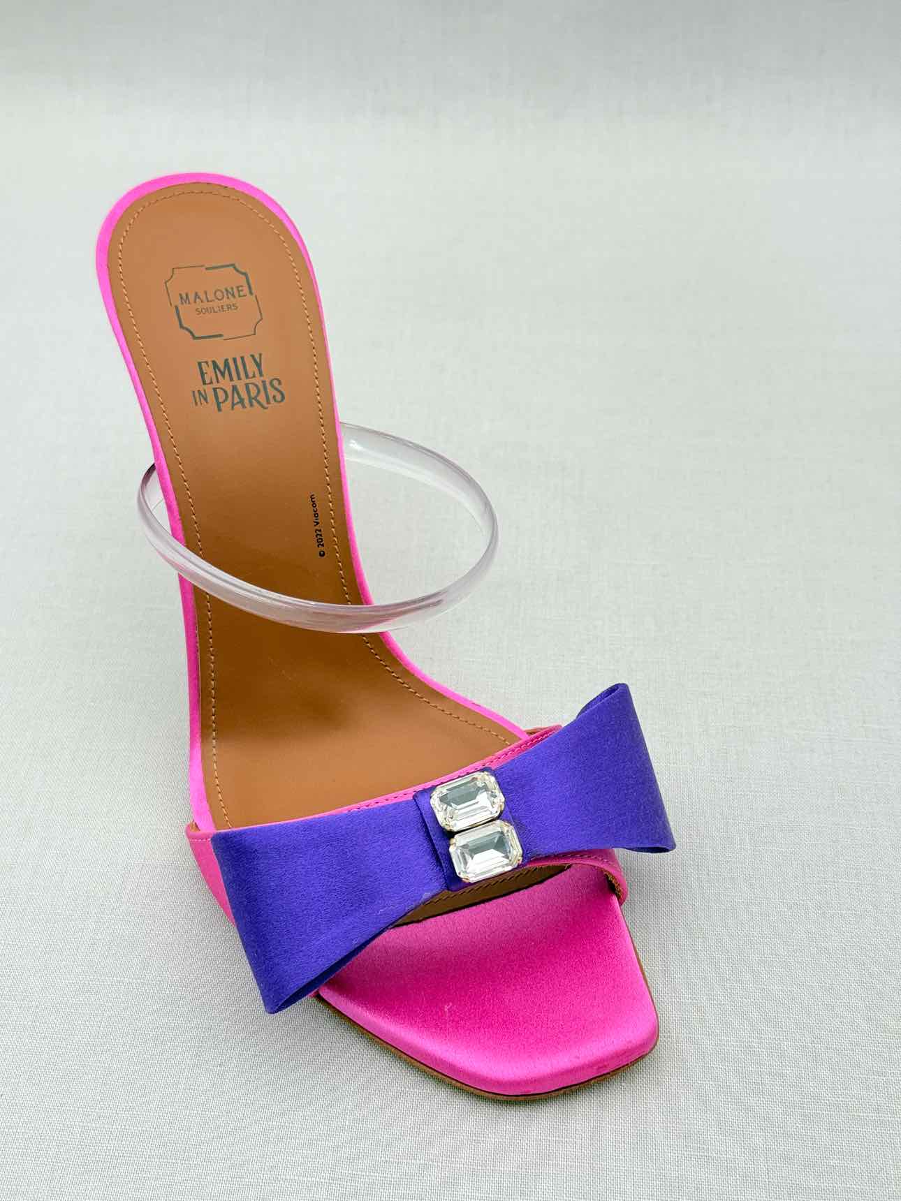MALONE SOULIERS EA7 Purple & Pink Size EU 37.5 Mules
