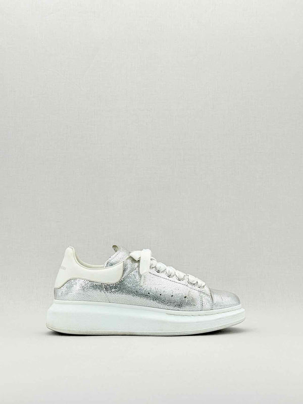 ALEXANDER MCQUEEN Metallic Silver Size EU 40 Sneakers