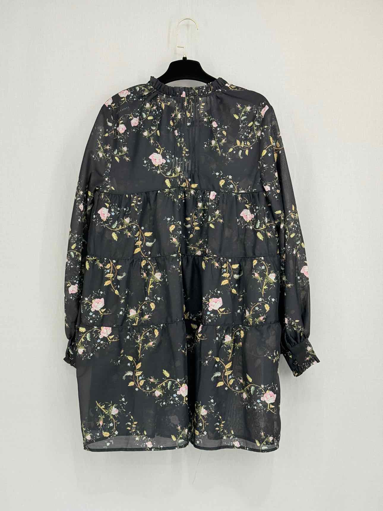 ALL SAINTS Black Multicolor Size US 4 Short Dress